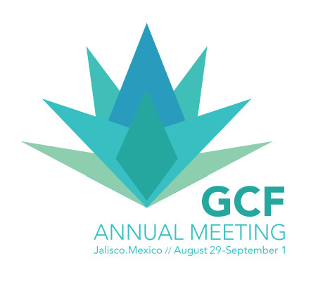 agave plant graphic with text: GCF Annual Meeting Jalisco Mexico