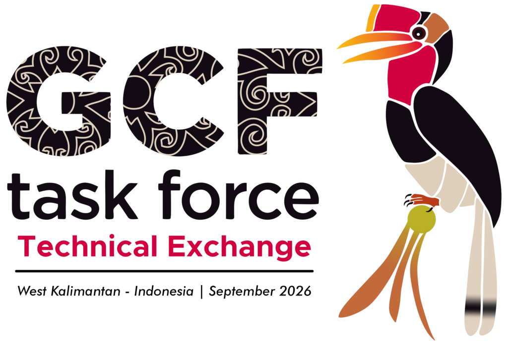 GCF Task Force Technical Exchange West Kalimantan Indonesia September 2026 logo with hornbill illustration
