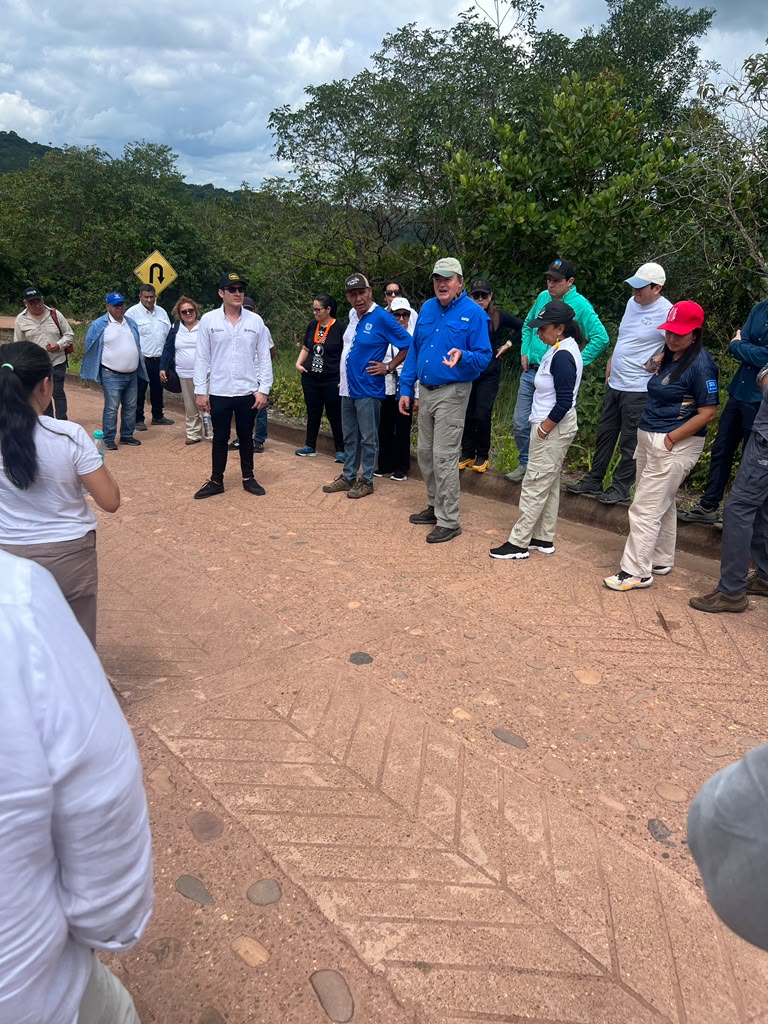 group of people roadside